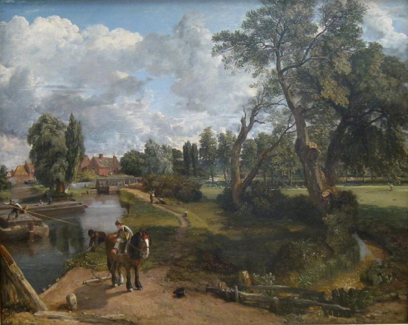 John Constable Flatford Mill or Scene on a Navigable River oil painting picture